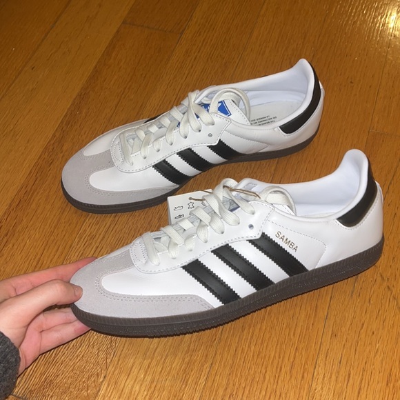 Adidas original Samba OG sneakers in white and black size: mens/7.5 Women’s/ 8.5 - Picture 10 of 10